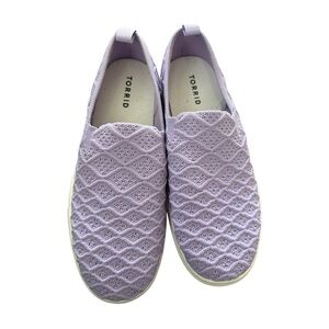 Torrid Stretchy Purple Barely Worn Slip On Shoes 8WW